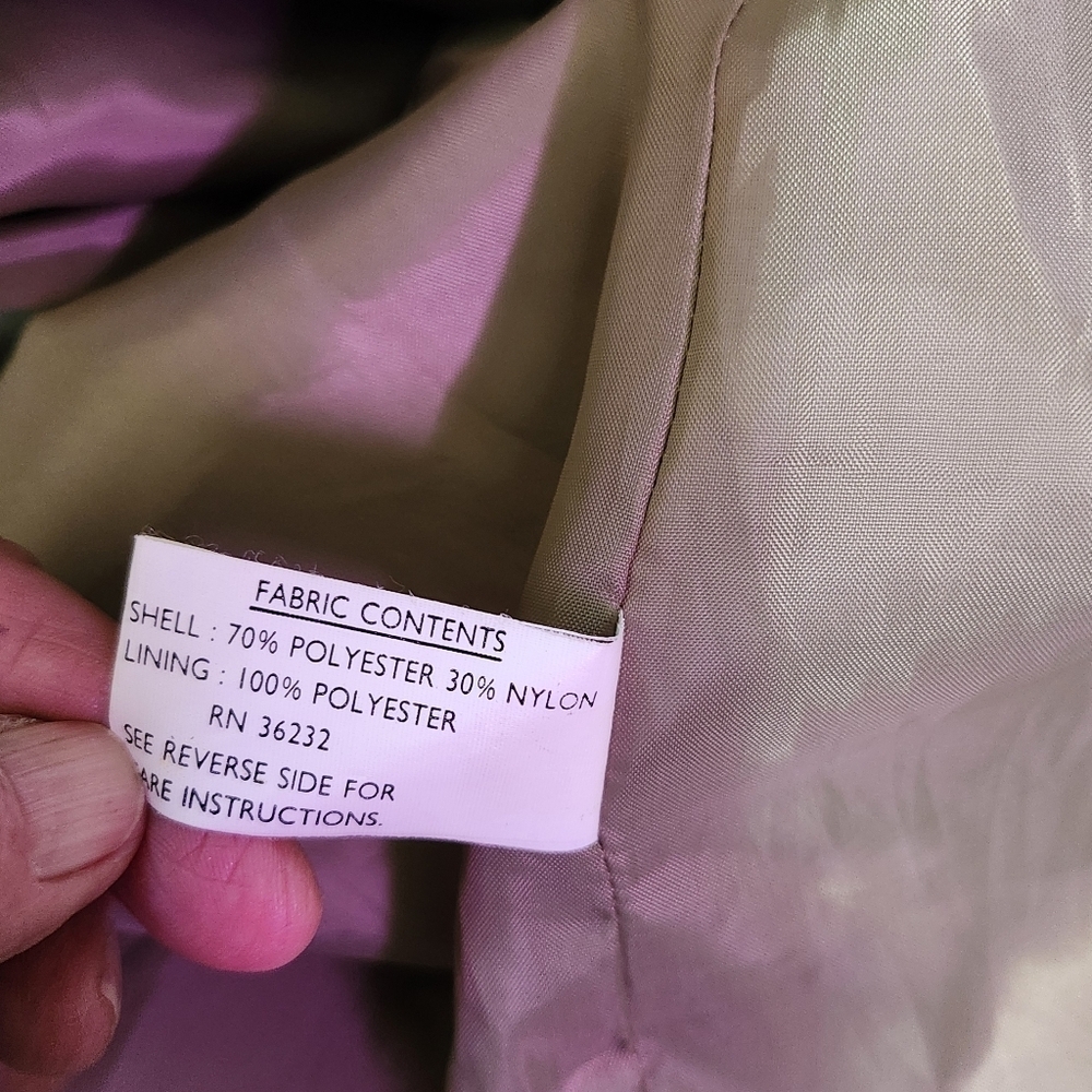 Laura Winston Gold Metalic Vintage Maxi Trench Coat Sz 14 - Picture 14 of 16